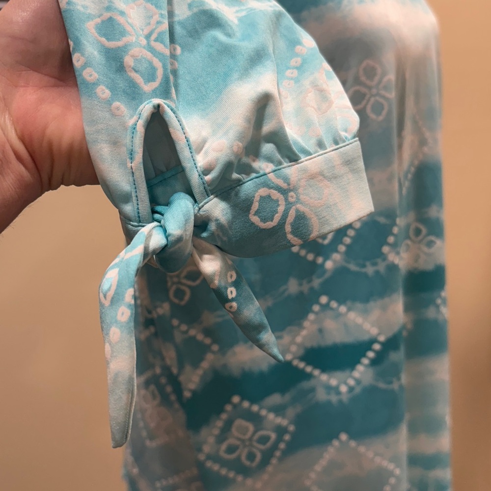 Ruby Rd Blue Long Sleeve Blouse - Picture 4 of 9